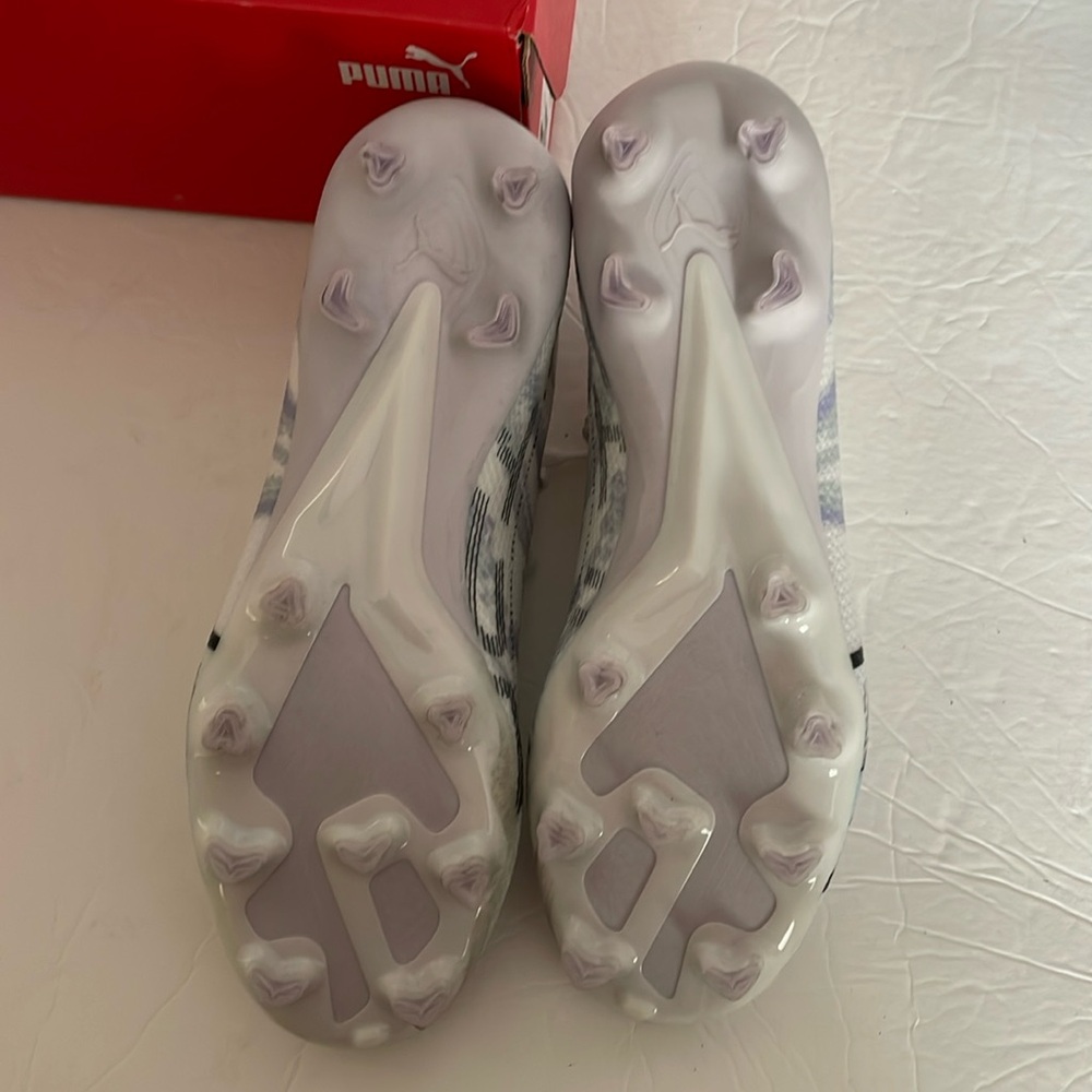 Puma white/black/spring lavender Ultra Match bl gf/ag  clear women’s size 8 - Picture 5 of 14